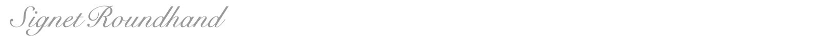 Signet Roundhand font preview