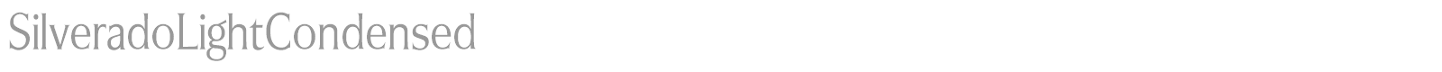 SilveradoBold font preview