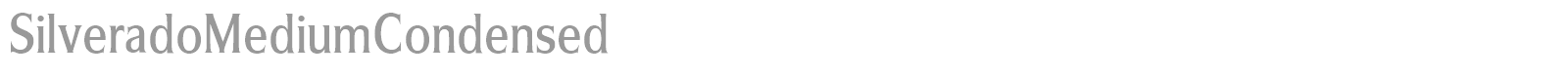 SilveradoBold font preview