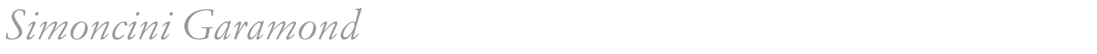 Simoncini Garamond font preview