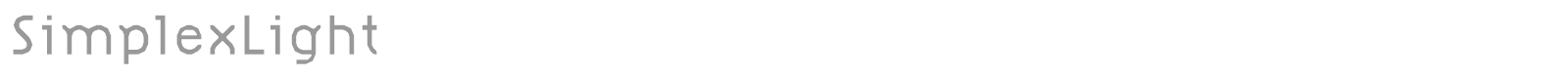 SimplexBold font preview