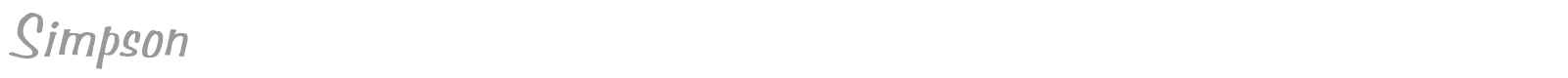 Simpson font preview