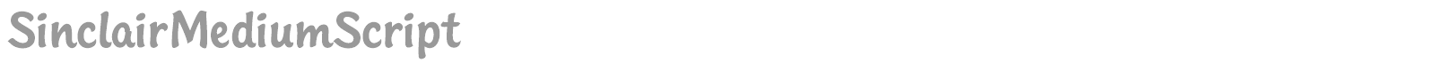SinclairBoldScript font preview