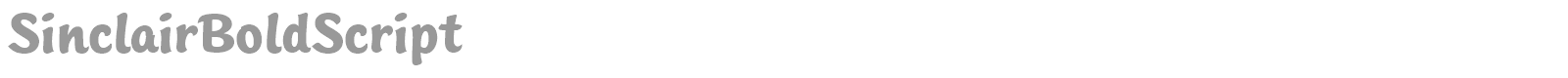 SinclairBoldScript font preview