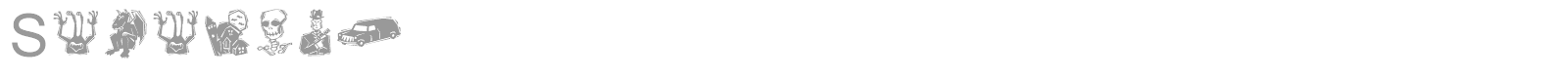 Sinister font preview