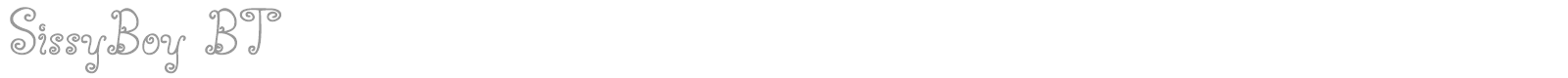 SissyBoy BT font preview
