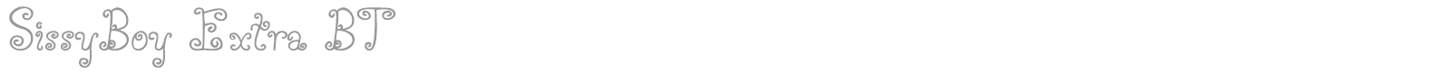 SissyBoy BT font preview