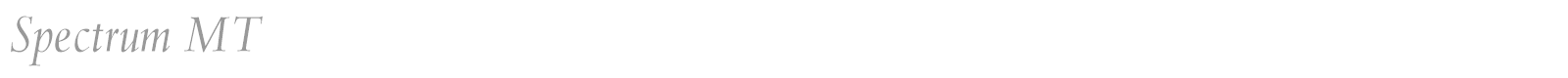 Spectrum MT font preview