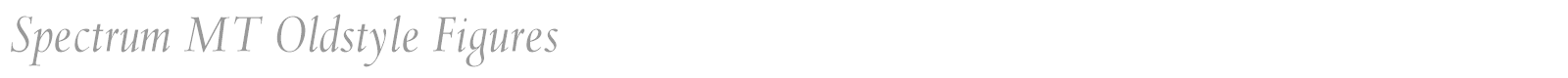 Spectrum MT font preview
