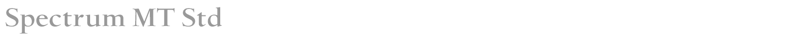 Spectrum MT font preview