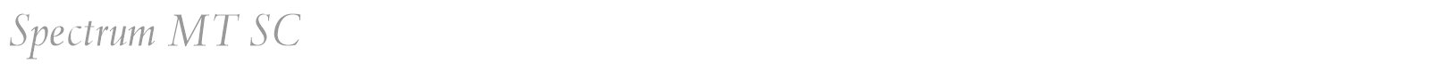 Spectrum MT font preview