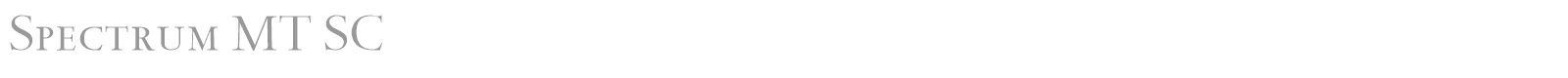 Spectrum MT font preview