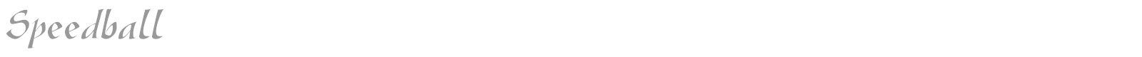 Speedball font preview