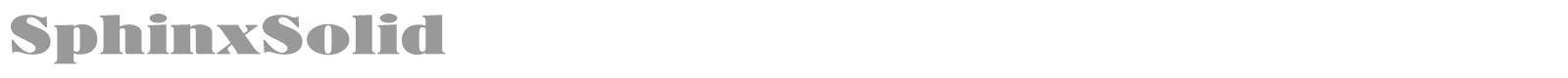 SphinxSolid font preview