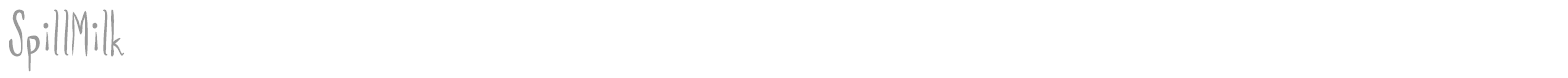 SpillMilk font preview