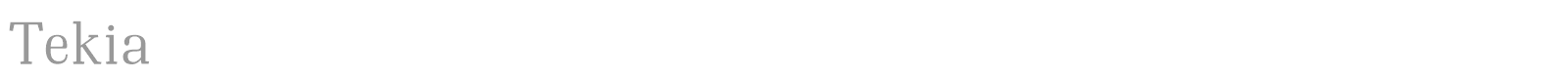 Tekia font preview