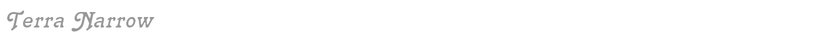 Terra Narrow font preview