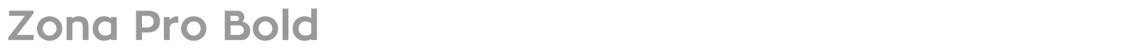 Zona Pro font preview