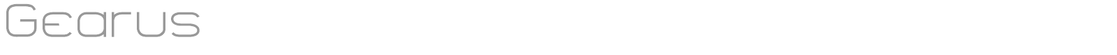 Gearus font preview