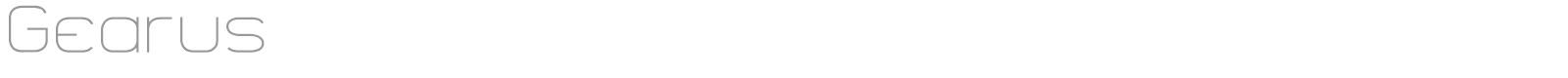 Gearus font preview