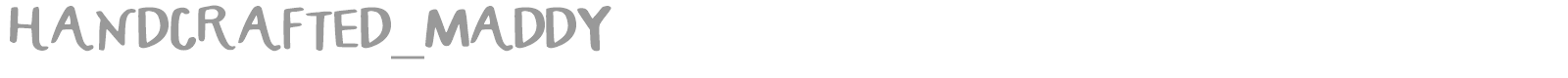 HandCrafted_Maddy font preview
