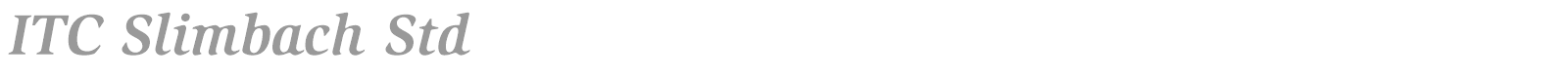 ITC Slimbach Std font preview