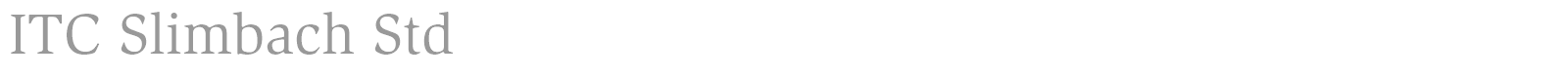 ITC Slimbach Std font preview