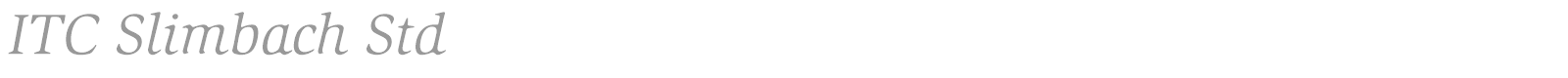 ITC Slimbach Std font preview