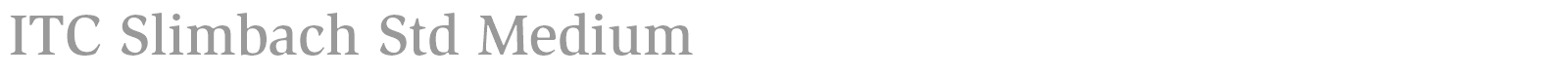 ITC Slimbach Std font preview