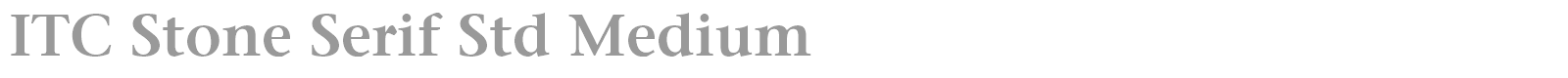 ITC Stone Serif Std font preview