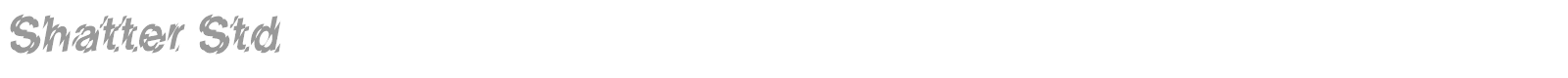 Shatter font preview