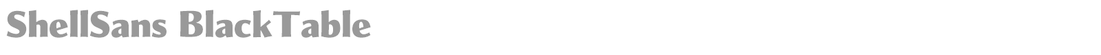 ShellSans font preview