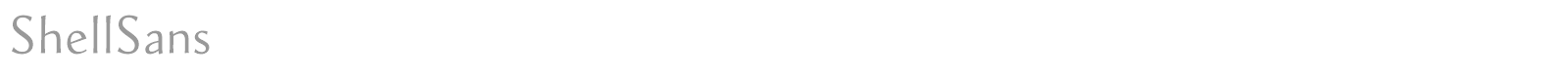 ShellSans font preview