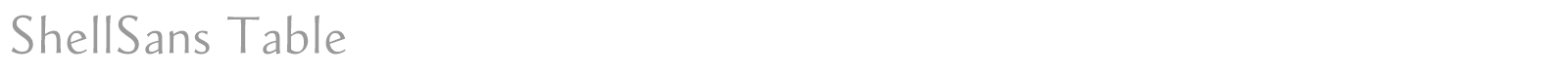 ShellSans font preview