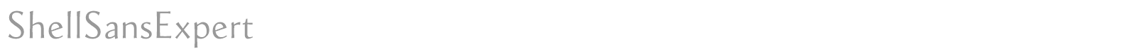 ShellSans font preview