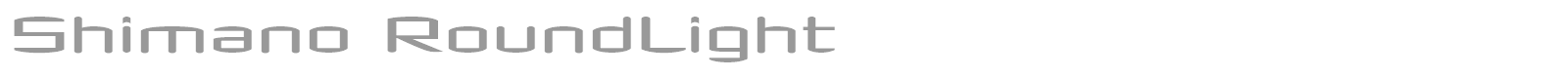 Shimano font preview