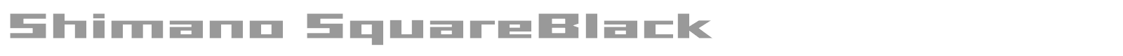 Shimano font preview