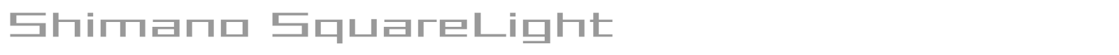 Shimano font preview