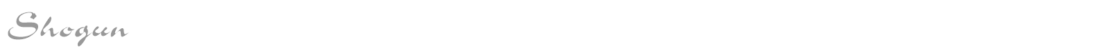 Shogun font preview