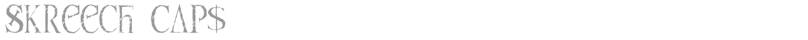 Skreech font preview