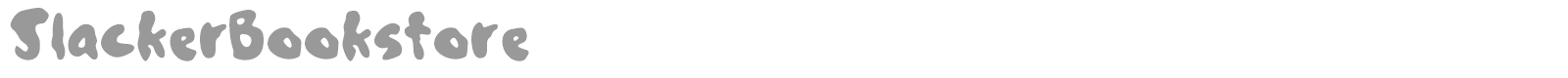 SlackerBookstore font preview