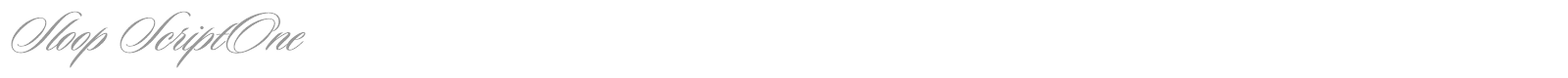 Sloop ScriptThree font preview