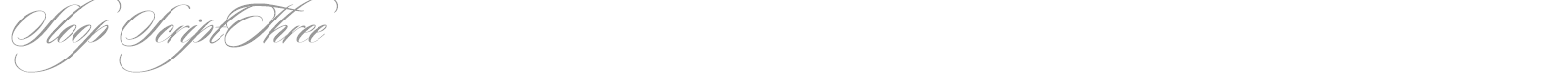 Sloop ScriptThree font preview