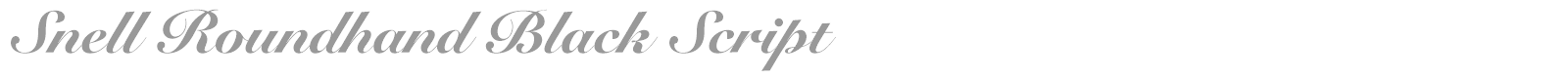 Snell Roundhand font preview