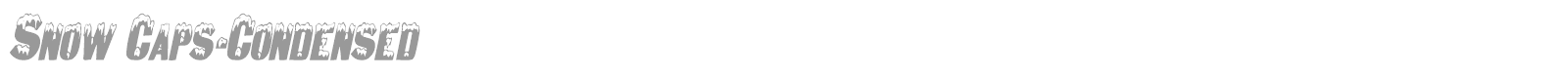 SnowCap font preview