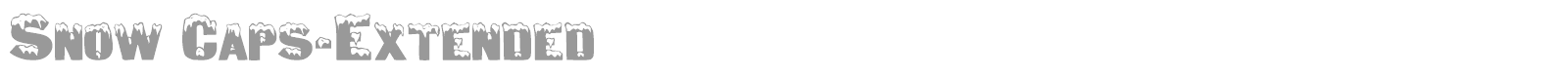 SnowCap font preview