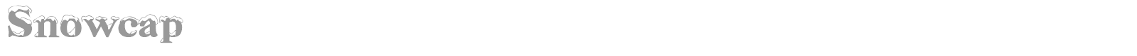 SnowCap font preview