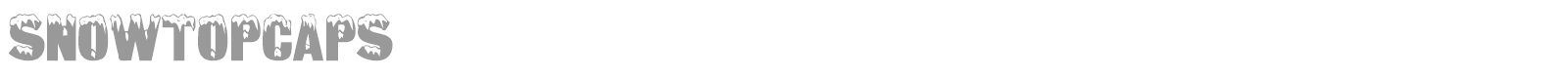 SnowtopCaps font preview
