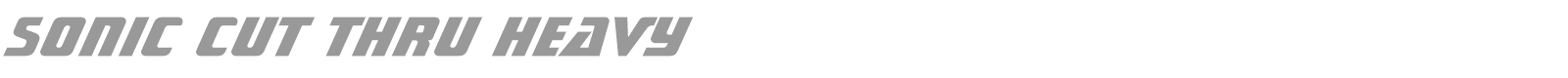 Sonic Cut Thru font preview