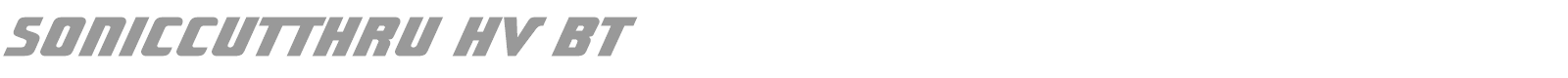 Sonic Cut Thru font preview